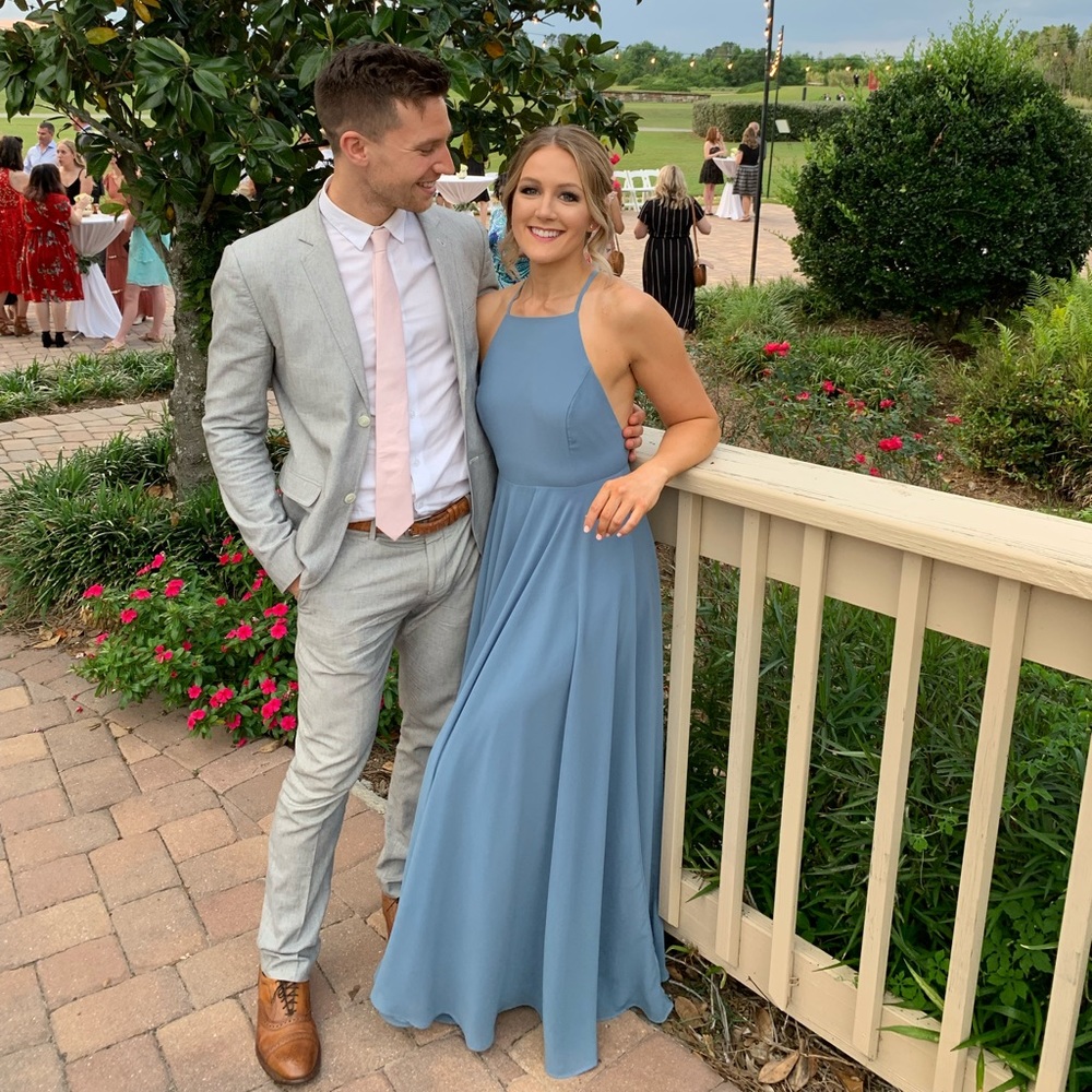 Lulu’s • Mythical Kind of Love Slate Blue Maxi